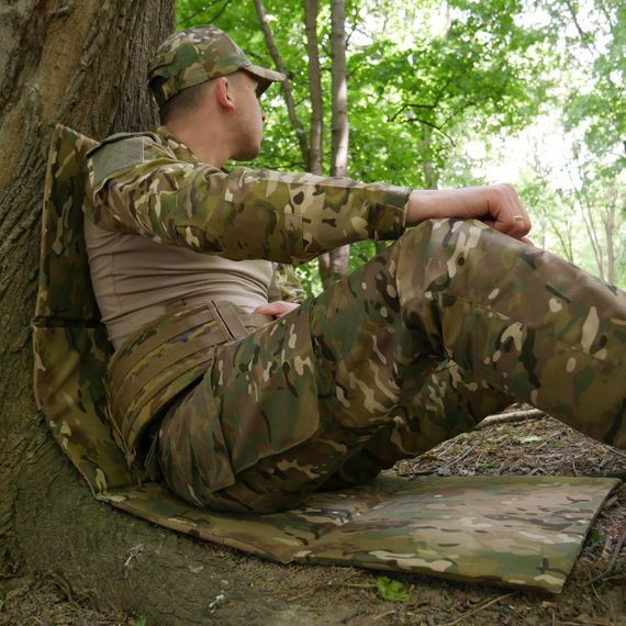 Каремат п'ятиточка чотирьохсекційна Kiborg П-4 Кордура Мультикам | Зображення 7