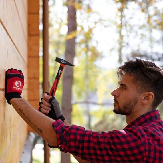 Молоток 200 г ручка з фібергласу INTERTOOL HT-02021 | Зображення 2