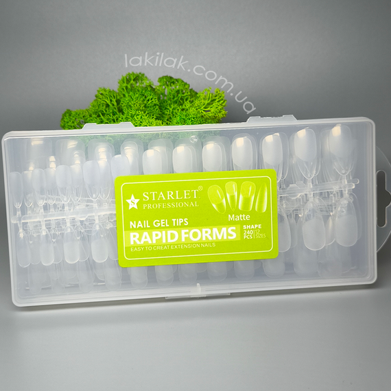Микс гелевых типс для наращивания 4в1 Starlet Professional Rapid 240шт (в боксе) | Зображення 1