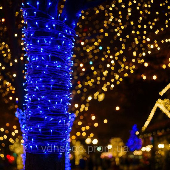 Гірлянда Нитка вулична 30 м 300 LED білий провід Синій CF300L30MWBL | Зображення 1