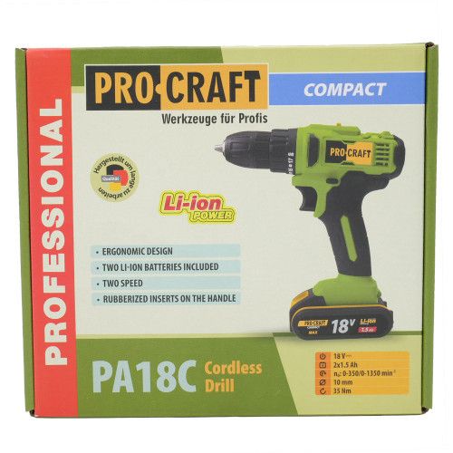 Шуруповерт акумуляторний Procraft PA18C COMPACT | Зображення 7