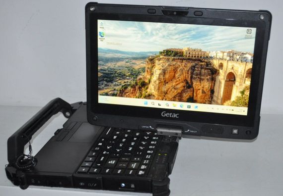 Захищений нетбук-трансформер Getac V110 G4 / 11.6" (1366x768) IPS Touch / Intel Core i7-7500U (2 (4) ядра по 2.7 - 3.5 GHz) / 8 GB DDR4 / 128 GB SSD / Intel HD Graphics 620 / WebCam / Стілус / Windows 11 Pro / Два АКБ б/в + Подарунок Миша та флешка | Зображення 9
