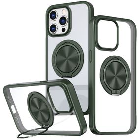 TPU+PC чехол Metal Ring with MagSafe для Apple iPhone 15 Pro (6.1") Зеленый