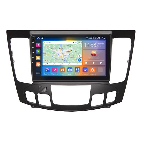 Штатна магнітола Lesko для Hyundai Sonata V (NF) Auto AC 2008-2010 IPS 9" 4/64Gb CarPlay 4G Wi-Fi GPS Prime