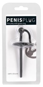 Уретральний стимулятор - Penisplug Piss Play with glans ring Sex Aura