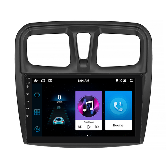 Штатная магнитола Lesko для Renault Logan II 2012-2018 экран 10" 1/16Gb/ Wi-Fi GPS Optima Андроид