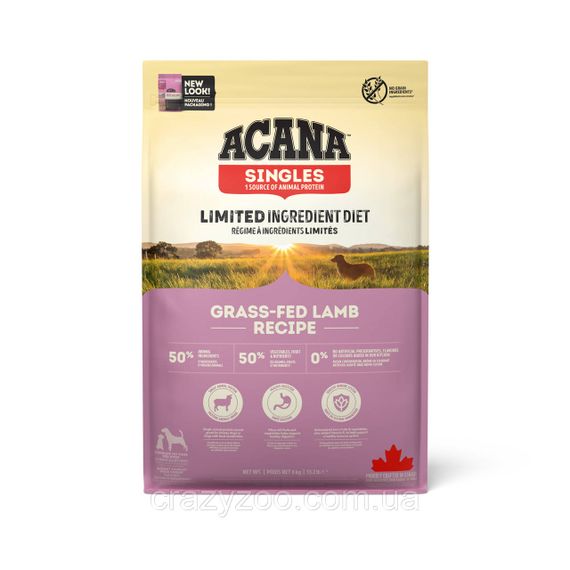 Сухой корм для собак всех пород Acana Grass-Fed Lamb c ягненком 6 кг a57060