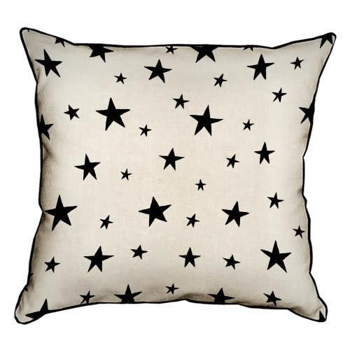 Подушка с мешковины Звезды 45x45 см (45PHB_UNI004_WH)