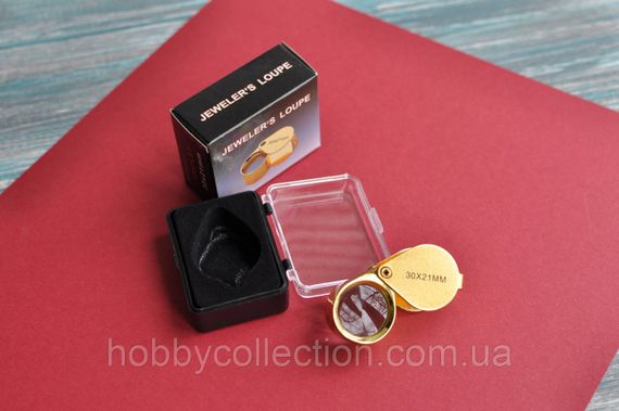 Лупа складна TRIPLET 30х 21мм Gold (футляр) | Зображення 4