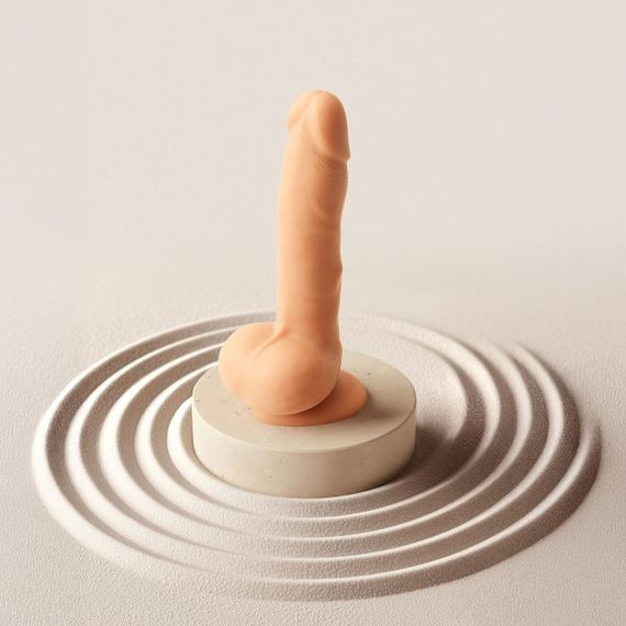 Фалоімітатор з вібрацією і ротацією Strap-On-Me Rotating & Vibrating Realistic Dildo - L - Vanilla Sex Aura | Зображення 5