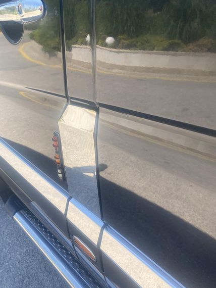 Накладка на бак (нерж.) Carmos - Турецкая сталь для Volkswagen Crafter 2006-2017 гг | Зображення 4