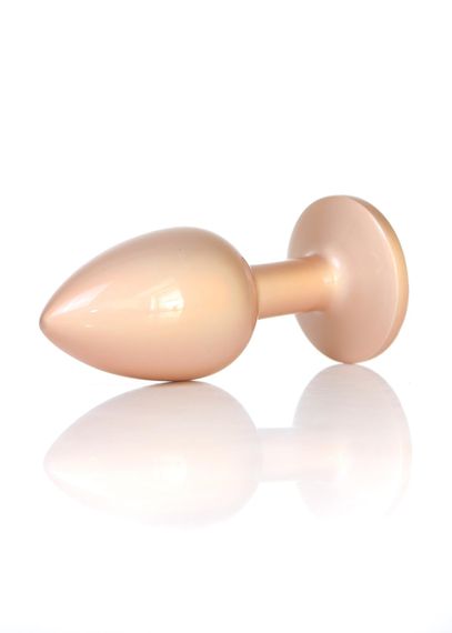 Анальна пробка - Jewellery Pearl Gold Plug Clear S | Зображення 3