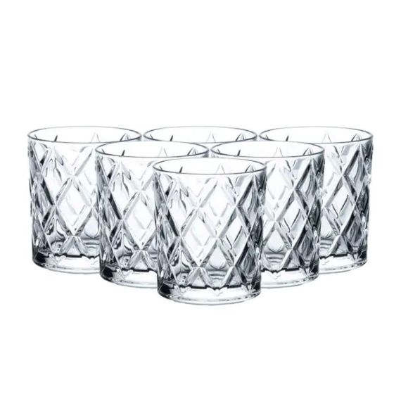 Склянки для віскі Rocks, набір з 6 штук 300 (мл), Old Fashion HP1608