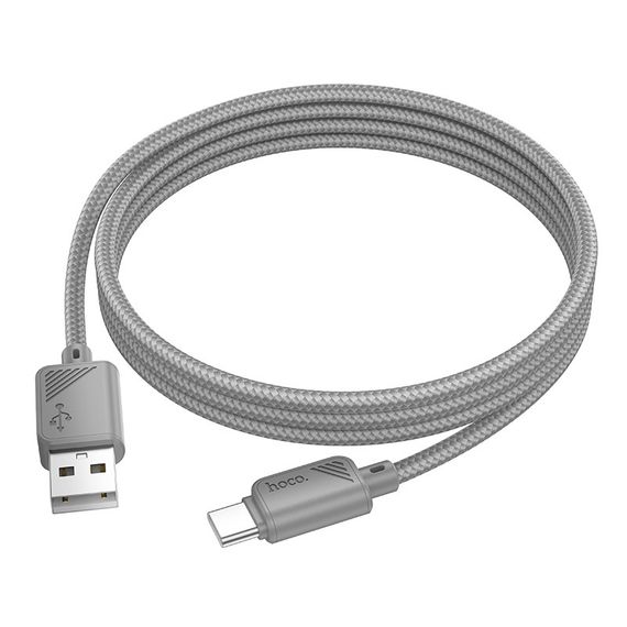 Дата кабель Hoco X113 Beneficio USB to Type-C (1m) Gray | Зображення 1
