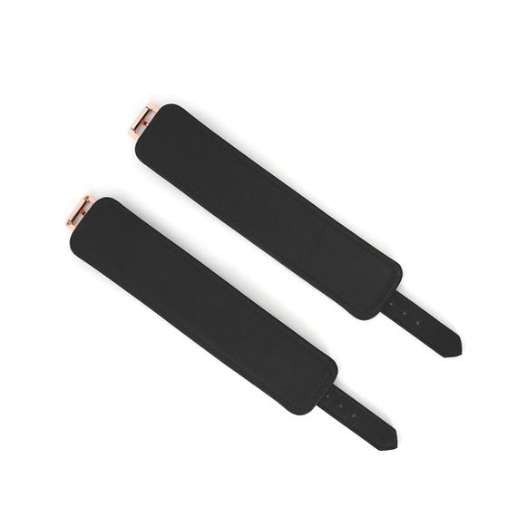 Кожаные наручники Liebe Seele Wine Red Wrist Cuffs, съемная цепочка-крепление sexstyle | Зображення 10