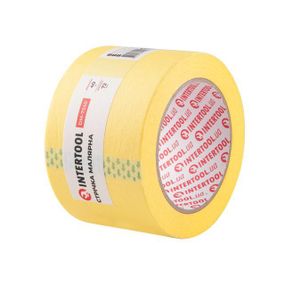 Стрічка малярська 72 мм, 40 м, жовта INTERTOOL DM-7240