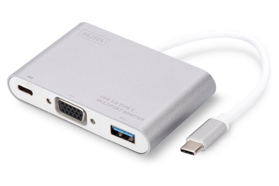 Адаптер DIGITUS USB Type-C to VGA/USB 3.0/Type-C (DA-70839)