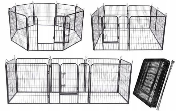 Металевий манеж карта MALATEC 23769 вольєр для тварин 80*80 см 8 секцій | Зображення 8