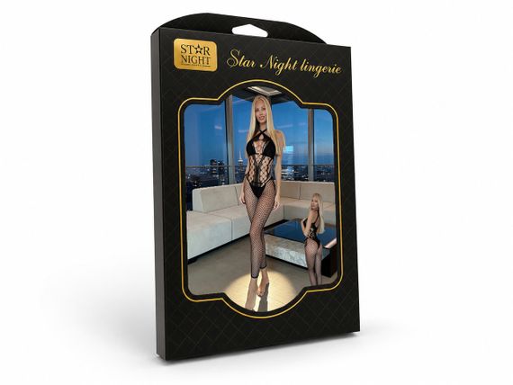 Комбінезон сітка Star Night, чорний, OS (S-L) Sex Aura | Зображення 8