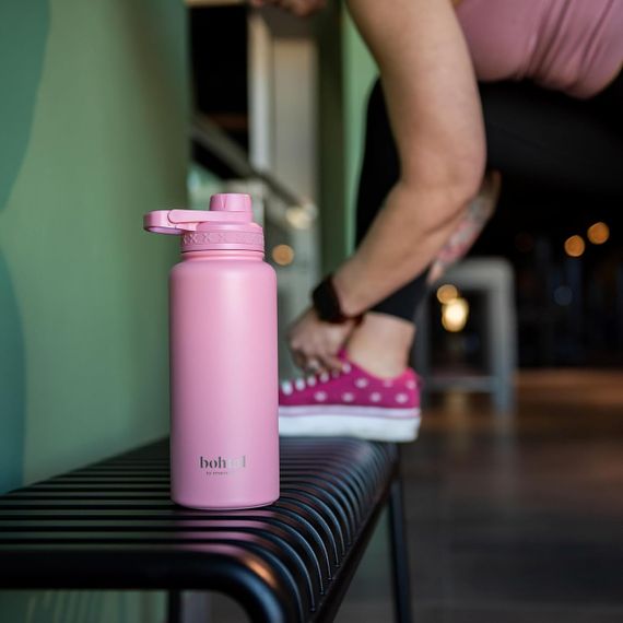 Пляшка для води металева Bohtal Insulated Sports Bottle 960 ml/32 oz Pink | Зображення 4