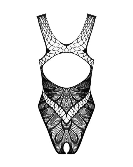 Бодистокинг с вырезами Obsessive B138 teddy S/M/L, black, с доступом Sex Aura | Зображення 3