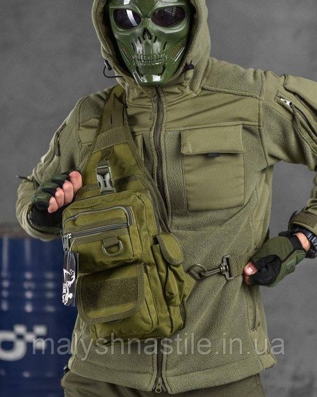 Рюкзак тактичний (Сумка-слінг) SILVER KNIGHT oliva к6 3-0