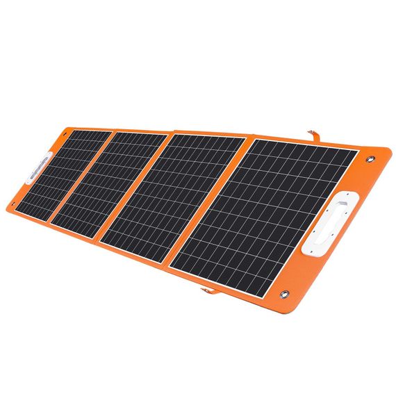 Портативна сонячна панель TSP-18V-100W Monocrystalline PD65W+QC3.0 (1USB-A/1C) Black | Зображення 3