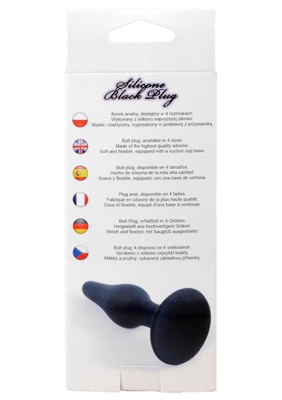 Анальна пробка - Silicone Black Plug XL | Зображення 6