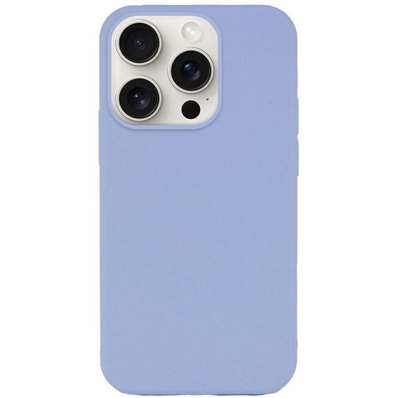 Чохол Silk (AA) NO LOGO with Magnetic Fit для Apple iPhone 15 Pro (6.1") Блакитний / Lilac Blue