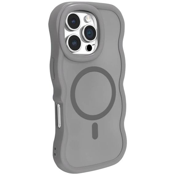 Чохол TPU+PC Undine with Magnetic Fit для Apple iPhone 16 Pro Max (6.9") Grey | Зображення 1