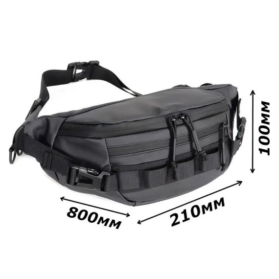 Бананка чоловіча без принту, Поясна сумка без принту підліток, Бананка для чоловіків KZ-27 | Зображення 4