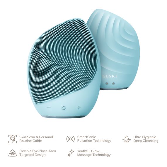 Електронна ультразвукова щітка для обличчя GESKE Sonic Facial Brush 5в1 turtoise | Зображення 1