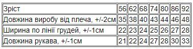Боді ясельний для хлопчика (з довгим рукавом) Носи своє 80 Блакитний (p-9779-129299) | Зображення 1