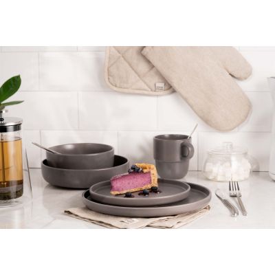 Тарелка Ardesto Trento Dessert 20,5 см Grey (AR2920TG) | Зображення 1