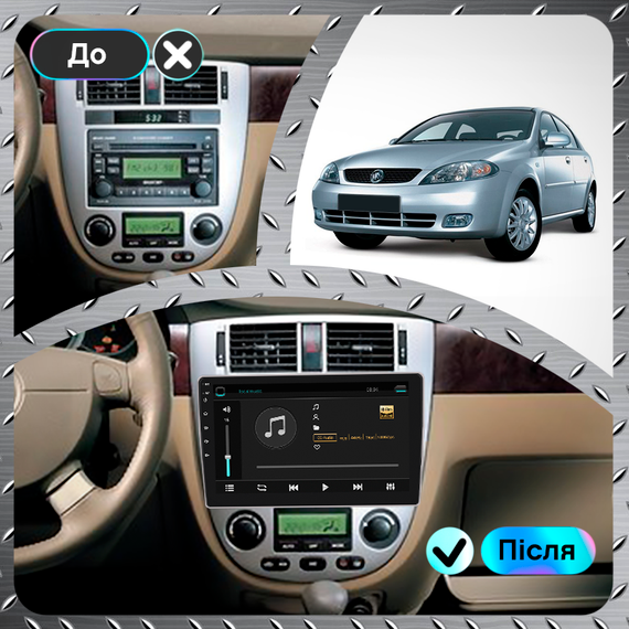 Штатная магнитола Lesko для Buick Excelle I 2004-2007 экран 10" 2/32Gb/ Wi-Fi GPS Андроид Бьюик | Зображення 2