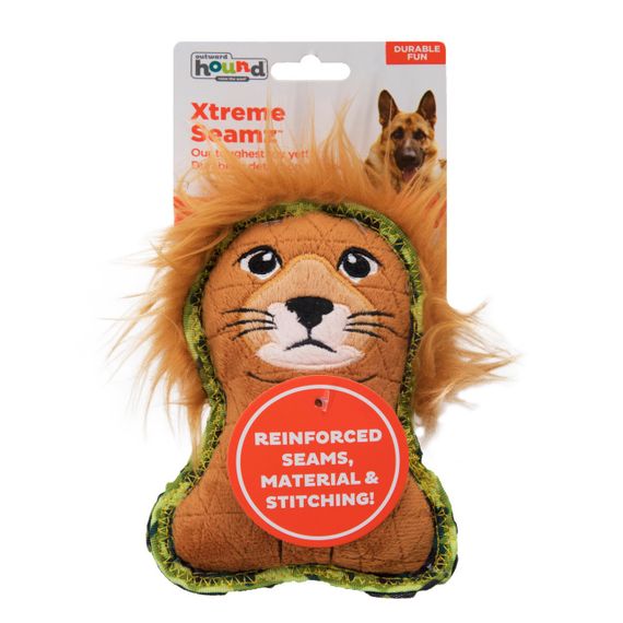 Іграшка для собак Outward Hound Xtreme Seamz Lion, 18 см