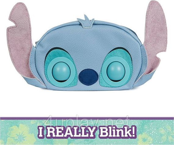 Интерактивная сумочка кошелек Дисней Стич Оригинал Purse Pets Stitch Plush Crossbody Bag | Зображення 2