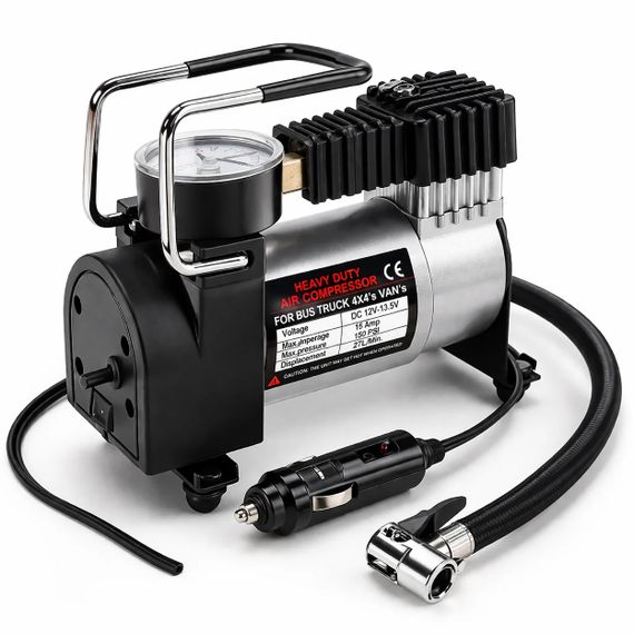 Автомобільний компресор 12V Air pump AND XL-823 для шин • Портативний насос від прикурювача для авто, позашляховика, мікроавтобуса