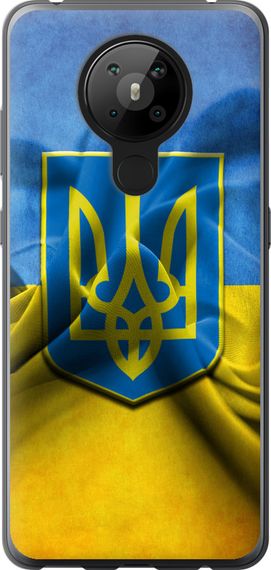 Чехол на Nokia 5.3 Флаг и герб Украины 1 "375u-2102-17620"