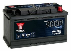 Аккумулятор Yuasa 12V 80Ah AGM Start Stop Plus Battery YBX9115