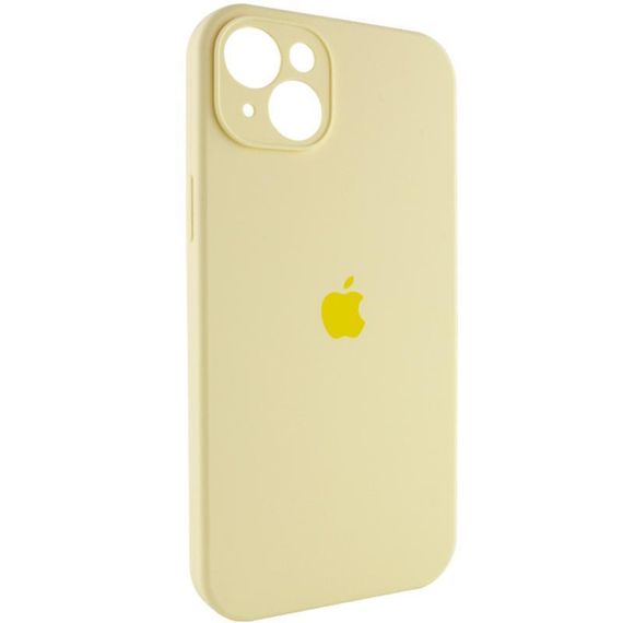 Чохол Silicone Case Full Camera Protective (AA) для Apple iPhone 15 (6.1") Жовтий / Mellow Yellow | Зображення 1