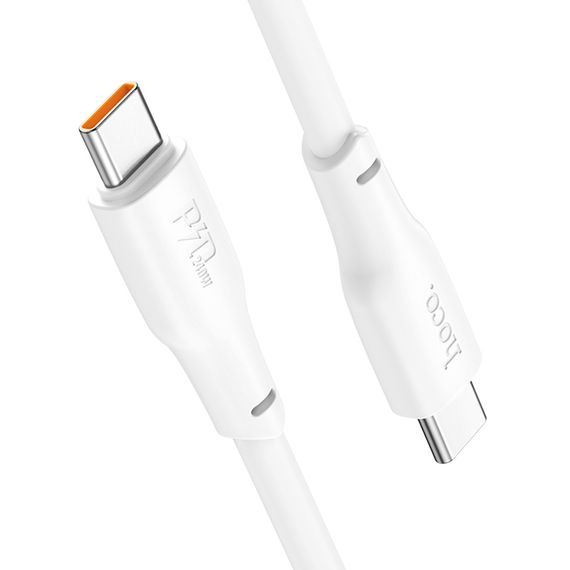 Дата кабель Hoco X93 Force Type-C to Type-C 60W (2m) White | Зображення 4