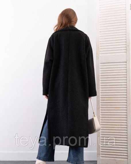Пальто колір чорний розміри S, L, 3XL, XXL, XL, M FI_009027 | Зображення 2