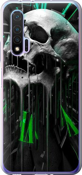 Чехол на Huawei Nova 6 Череп-часы "4100u-1821-17620"