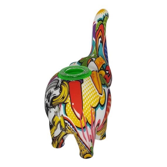 Кальян Трубка Компактная Из Силикона "Elephant Abstract V3" | Зображення 1