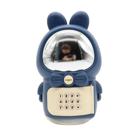 Копилка сейф электронная с замком Space Rabbit Piggy Синяя