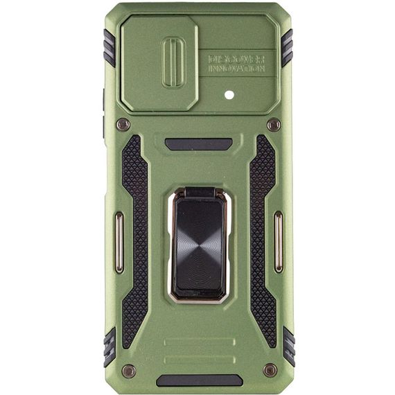 Ударопрочный чехол Camshield Army Ring для Xiaomi Poco X5 5G / Note 12 5G Оливковый / Army Green | Зображення 1