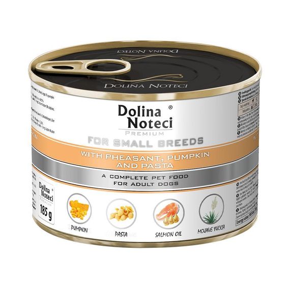 Dolina Noteci Premium консерва для собак мелких пород 185 г (фазан, тыква и лапша)