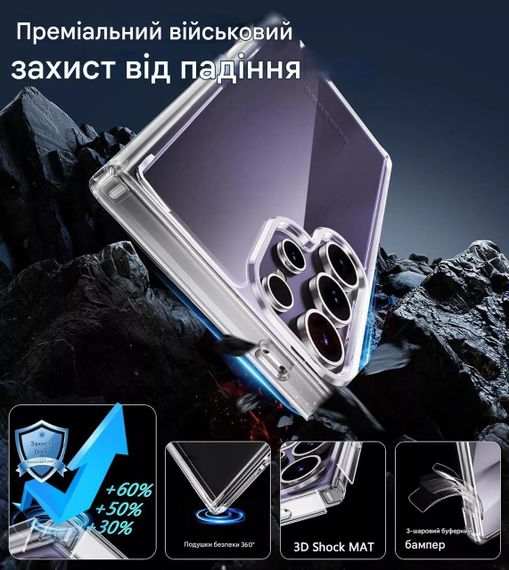 Чохол протиударний для Samsung Galaxy S24 Ultra + захисне скло та захист камери | Зображення 5