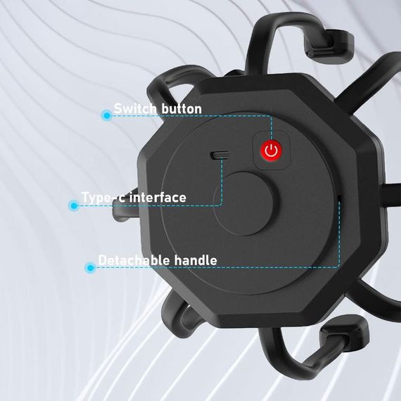 Массажер для головы Осьминог с вибрацией и USB-зарядкой · Релаксационный электрический массажер | Зображення 1